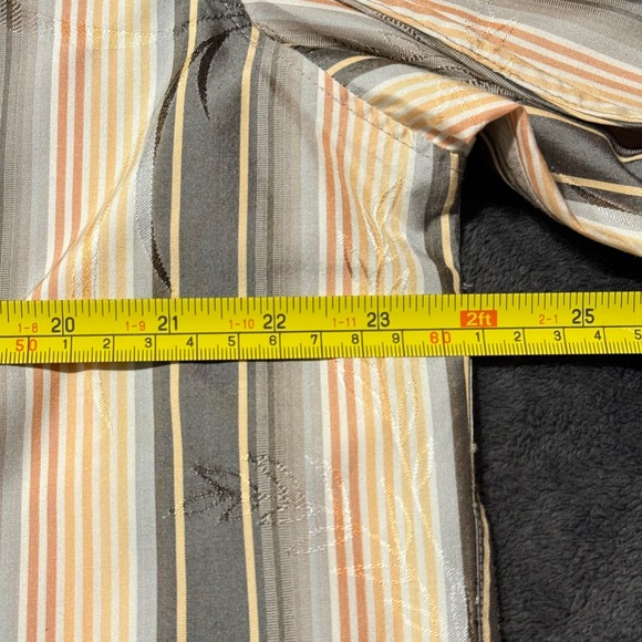 Tommy Bahama Silk Striped Long Sleeve Button Up Shirt Menswear Patterned Large - Picture 5 of 11
